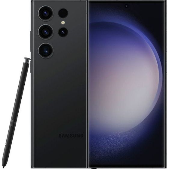 Refurbished Used Samsung Galaxy S23 Ultra 5G SM-S918B/DS 256GB 12GB RAM, 200 MP Camera, Factory Unlocked, International Model (Phantom Black)