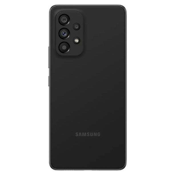 Refurbished Used Samsung Galaxy A53 4G (SM-A536B/DS) Dual SIM,128GB + 6GB, Factory Unlocked GSM, International Version (Fast Car Charger Bundle) - (Awesome Black)